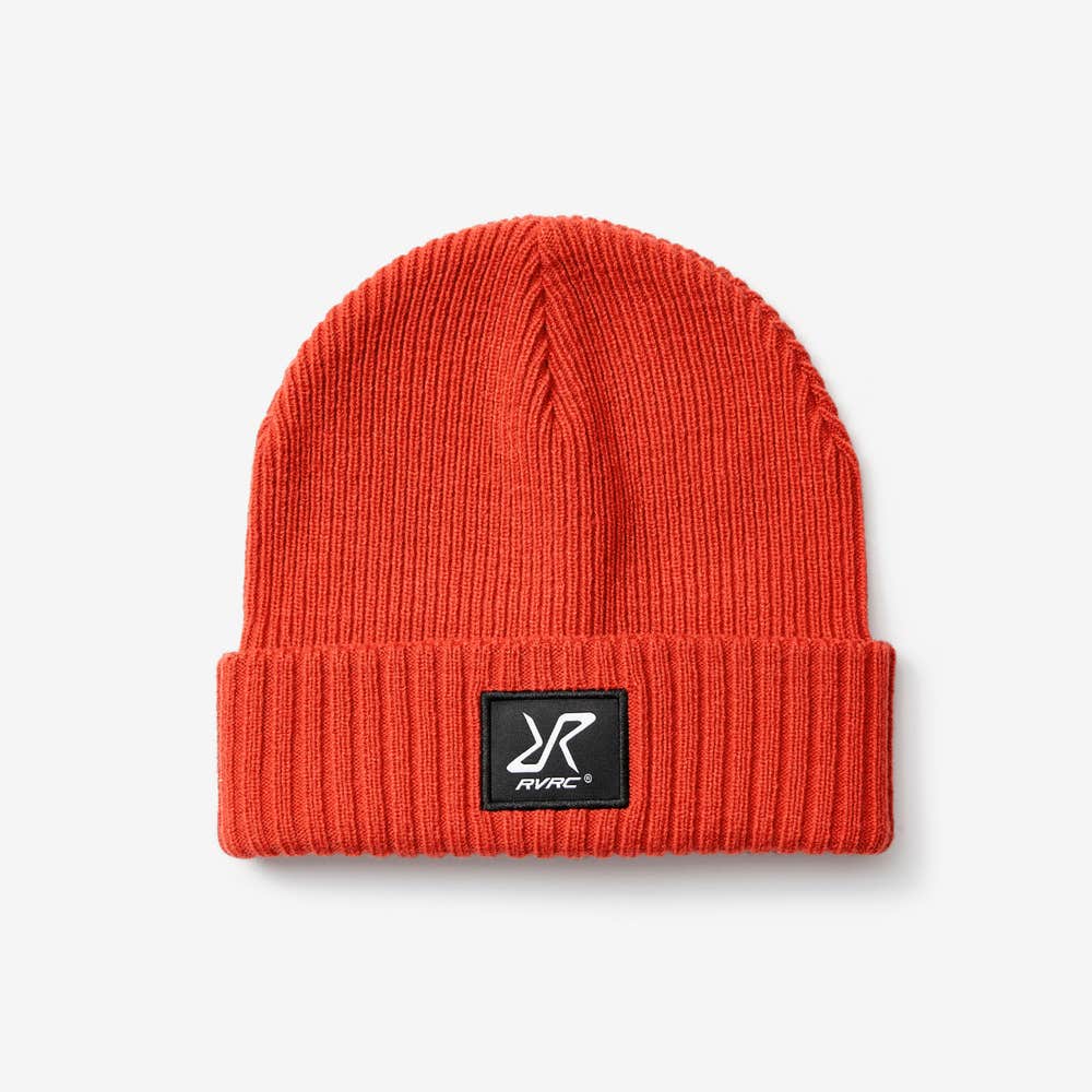 Ribbed Patch Beanie