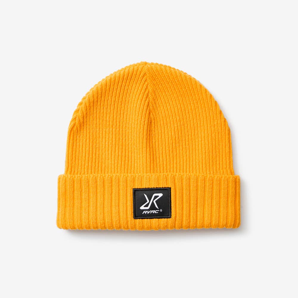 Ribbed Patch Beanie