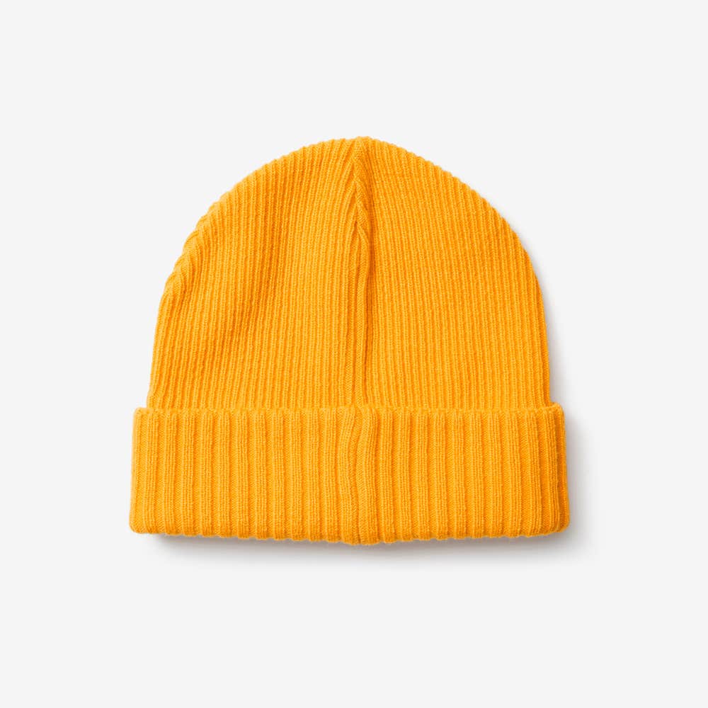 Ribbed Patch Beanie